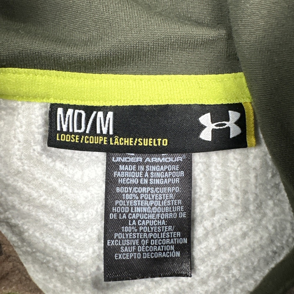 Under Armour Camo Scent Control Hoodie Men Medium Realtree Xtra Hunting Outdoors - Picture 2 of 14